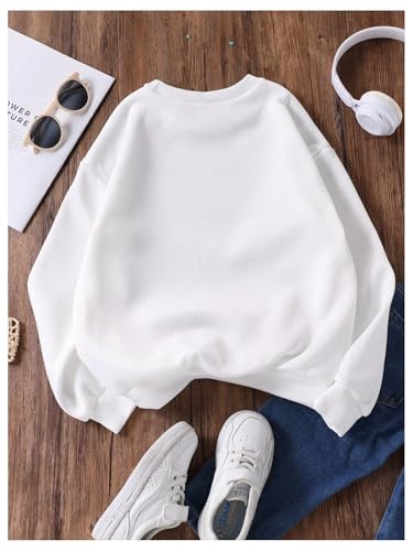 Girl's Graphic Crewneck Sweatshirts Cheetah Letter Print Long Sleeve Pullover Tops Preppy Clothes2