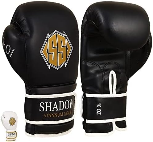 SS Gear - Guantes de boxeo para Sparring, Muay Thai MMA Kickboxing, entrenamiento pesado, lucha, guantes de boxeo de piel sintética para hombres y