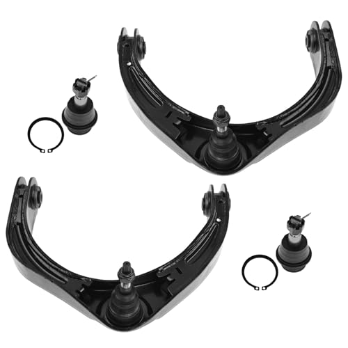 TRQ Front Upper Control Arm with Ball Joint Set 4 Piece