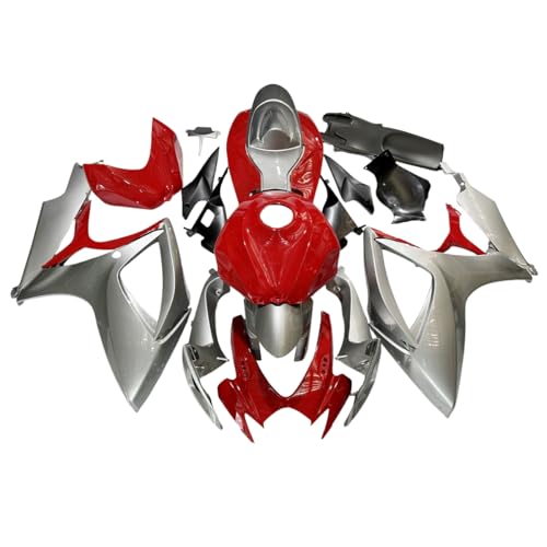 Silver Red Bodywork for Suzuki GSXR600 GSXR750 2006 2007 K6 06 07 Fairings