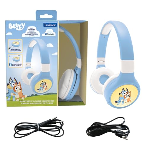 Casque pliable 2 en 1 Bluetooth et filaire Lexibook Bluey HPBT010BYLXB