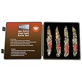 BF Systems 4 Piece Camo Liner Knife Set in Case