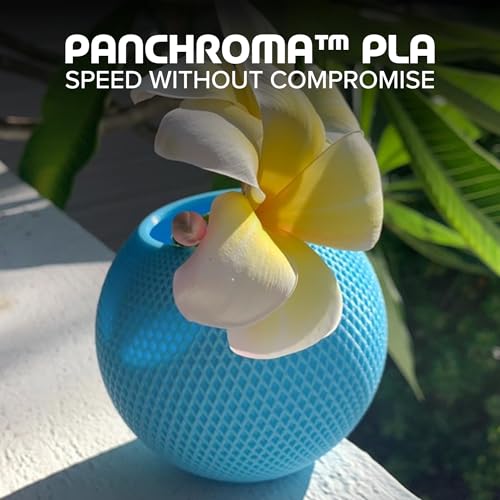 Image of Polymaker Panchroma PLA Aqua Blue 3D Printer Filament, 1.75mm, 1kg Spool, Easy to Print, High Speed Printing, Tangle Free, AMS Compatible, Perfect for Toys, Decor, Miniatures, Models & Cosplay