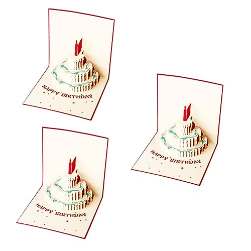 Cartes de vœux musicales anniversaire papier original lot de 3