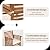 Outdoor Wood Sofa Set Patio Conversation Sets Acacia Patio Sofas Set with Thick and Soft Cushions Easy to Assemble Patio Furniture Set Natural Acacia Wood Compact and Sturdy Design Furniture Set