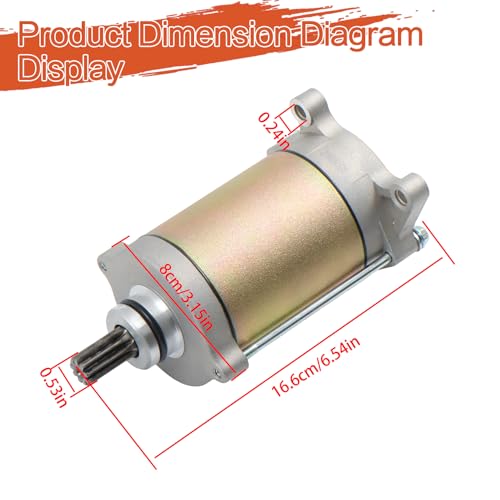 Reemplazo de motor de arranque labwork para CFMoto CForce ZForce UForce 400 500 600 miniatura 2