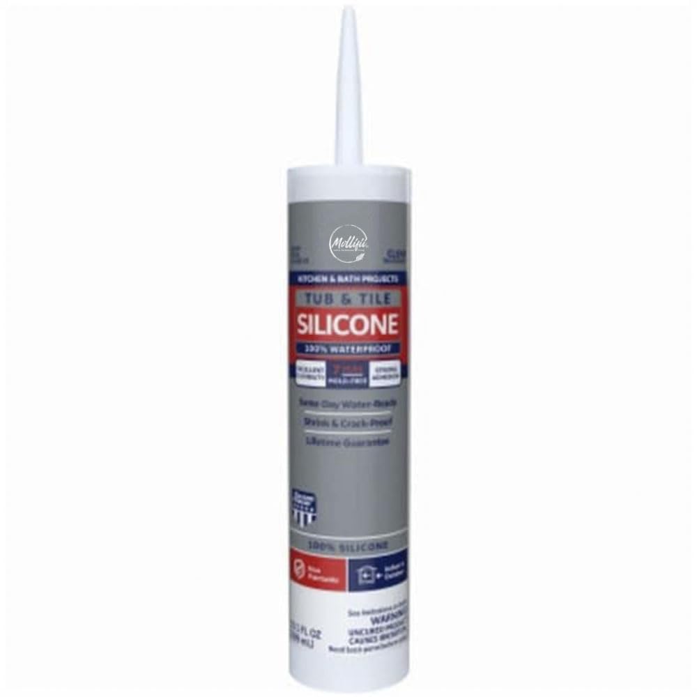 10.1 oz Clear Tub & Tile Caulk Sealant, Mfr: 810534-A