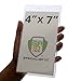 Extra Large 4 1/8 X 7 1/2 Ticket & Badge Holder - Heavy Duty Clear Plastic 4 X 7 Card Insert Protector for Sports Tickets, Press Passes and Name Badges by Specialist ID