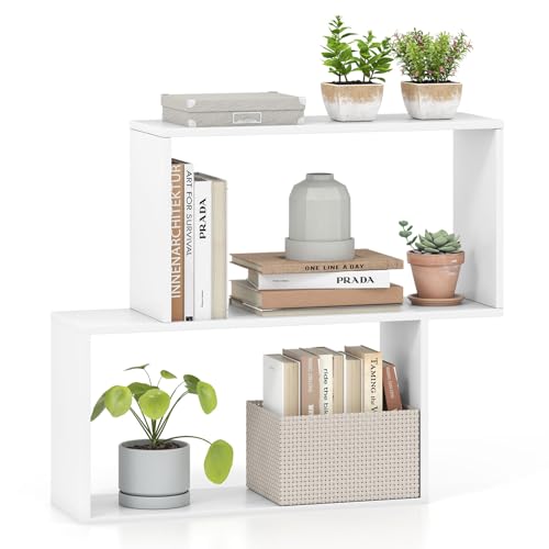 ★Design elegante★ Questo piccolo scaffale ha un design moderno ed è disponibile in diverse colorazioni. È aperto, versatile e di stile. Adatto a studio, camera da letto e soggiorno. Dona alla tua stanza un tocco di glamour moderno con questo elegante scaffale.