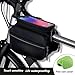 Bike Frame Bag for Specialized Tarmac swork sl6 Specialized Tarmac S-works SL7,1PCS PU Leather Waterproof Durable Large Capacity Storage Bag Responsive Touchscreen Easy Install Bicycle Phone Mount