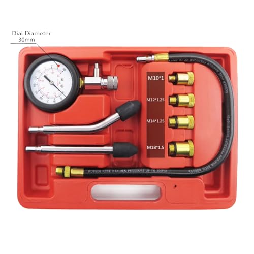image for KOLLMAX 8PCS Compression Tester Kit Petrol Engine Cylinder Pressure Ga
