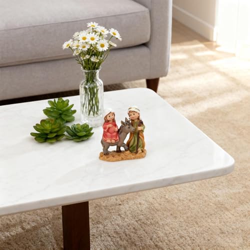 Sculptures religieuses haut de gamme de la Sainte Famille pour décoration de table