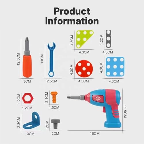 Image of Cable World Dinosaur Theme Creative Drill Set - 2-in-1 3D Building Blocks & 2D Puzzle - STEM Educational Construction Toy with Screwdriver & Portable Case for Kids 3+ Ideal for Gifting