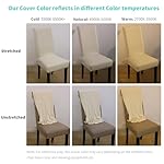 4 Pack Super Fit Stretch Removable Washable Short Dining Chair Protector Cover Seat Slipcover for Hotel, Dining Room, Ceremony, Banquet Wedding Party - Image 3