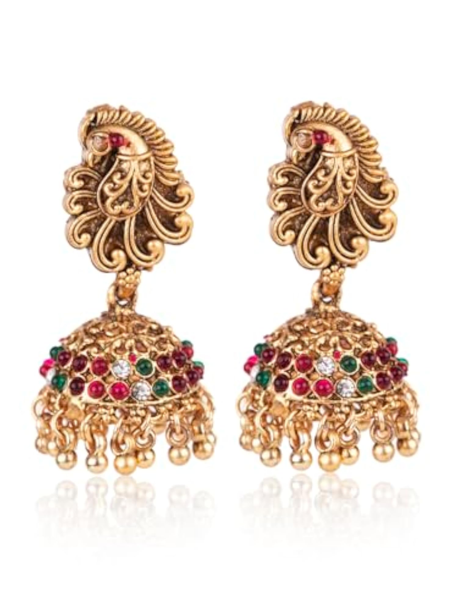 Gold Plated Goddess Lakshmi Temple Choker Set
