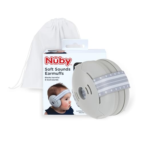 Image of Nuby Soft Sounds Noise-Canceling Earmuffs with Travel Case