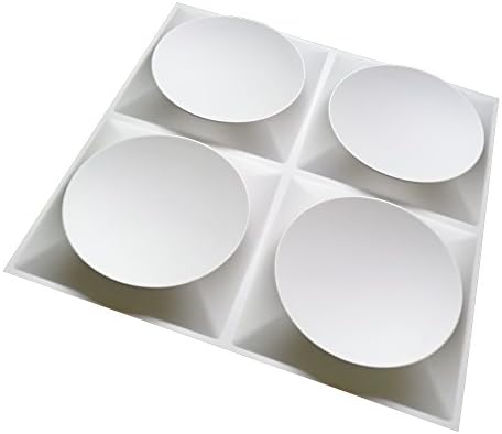Art3d White Wall Panels Modern 3D Wall Decor, Moon Surface Design, 12 Tiles 3 Square Meter