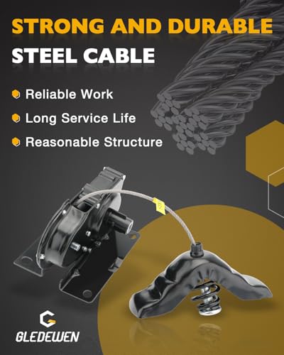 Image of Spare Tire Carrier, Compatible with 1996-2018 Ford E-150 E-250 E-350 E-450 E-550 Econoline, Spare Tire Hoist, Spare Tyre Mount under Frame, Offset Cable Spare Tire Winch, OE# 1C1Z1A131AA, 924-527