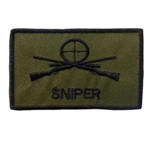 Sniper Patch, 1 Pcs Sight Gun Meme Embroidered Patches, Tactical Military Morale Patch with Hook Fastener Backing,Applique Accessories for Backpacks, Vests, Jackets, Jeans, Hats