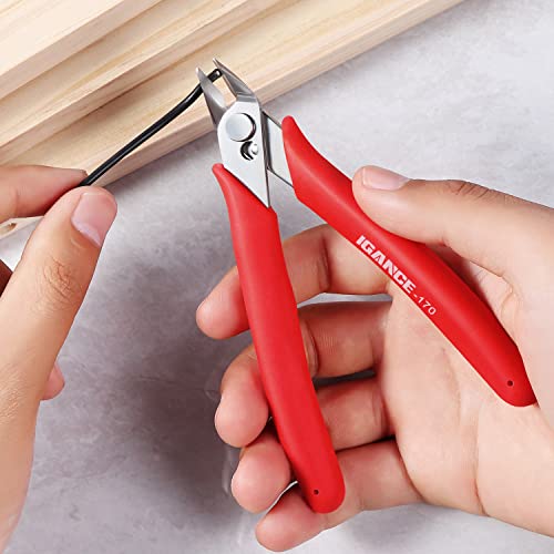image for IGAN Wire Flush Cutters (Pack of 5), Precision Jewelry Making Cutting 