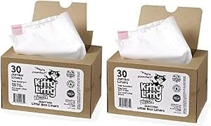 Ez CAT60 Katzentoilettenbeutel mit Kordelzug, 60 Stück