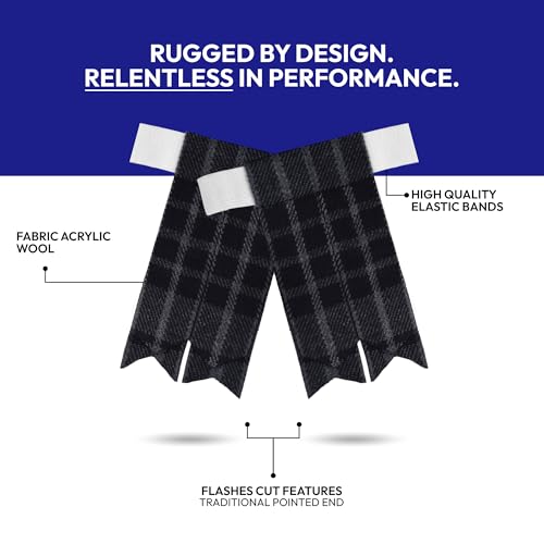 Image of Scottish Tartan Kilt Flashes with Elastic Adjusters