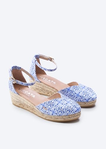 VISCATA Formiga Canvas Espadrille Sandal Wedges, Comfort and Style for Every Occasion, Size 5-12