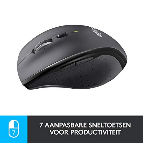 Logitech M705 Marathon Draadloze Muis, 2,4 GHz USB Unifying-Ontvanger, 1000 DPI, 5 Programmeerbare Knoppen, 3 Jaar… - Afbeelding 5