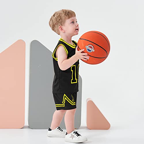 Image of Volunboy Kids Sports Shorts Sets Boys Jerseys Tracksuit 2 Piece Basketball Performance Tank Top and Mesh Shorts Set