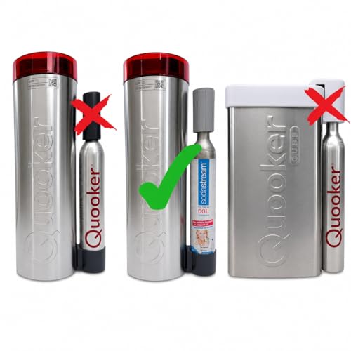 SPRUDELUX CO2-Druckregler 4 bar | Kostenersparnis für Quooker Cube | Einfache Installation | für Cube Wassersprudler kochend-Wasserhahn Flex Fusion | Ersetzt den Cube Zylinder zu 425g CO2 zylinder