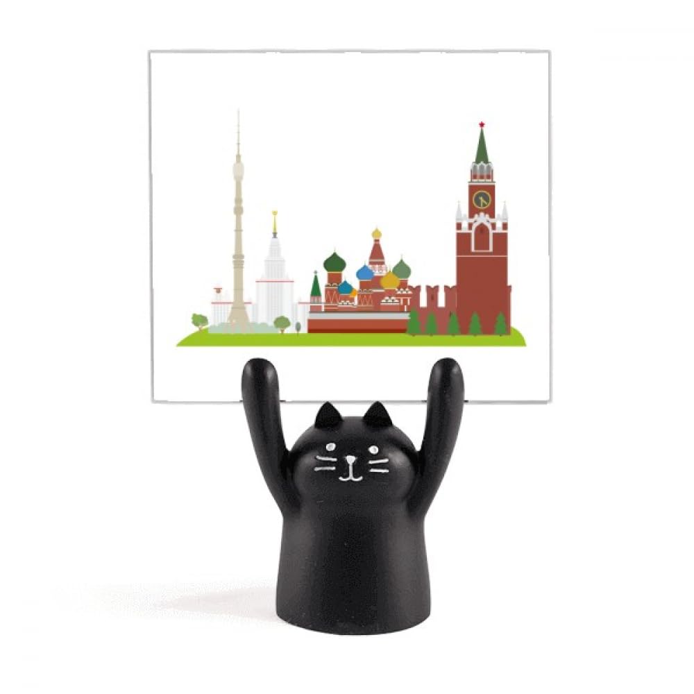 Pince mémo chat noir Russie idée cadeau pour collègue