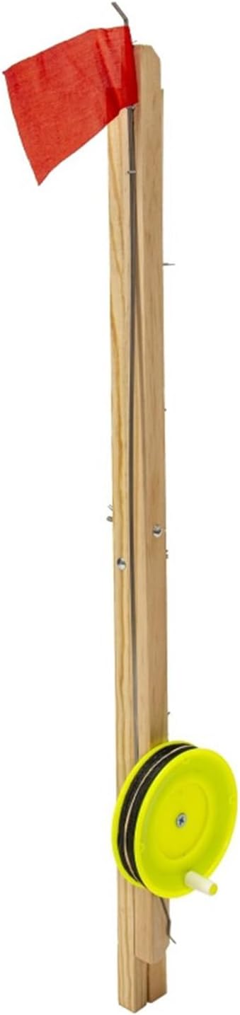 Permanent Wooden Icefishing Standard for Winter Outdoor Angling with Natural Plan and Thin Construction