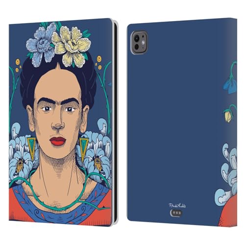 Housse en cuir iPad Pro 11 M4 M5 Floral Sketch finition premium