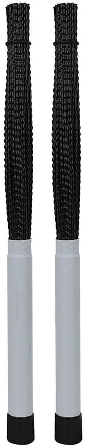 Escobillas profesionales para batería de nylon negro gris miniatura 2