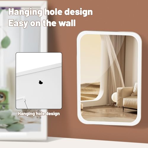 Vanity Mirror With Lights, Folding Tabletop Rechargeable Light Up Makeup Mirror - Portable for Travel With 3 Color Lighting for Office Desk, Vanity Table - Cosy Home Interiors Vanity Mirror With Lights, Folding Tabletop Rechargeable Light Up Makeup Mirror - Portable for Travel With 3 Color Lighting for Office Desk, Vanity Table - Image 6