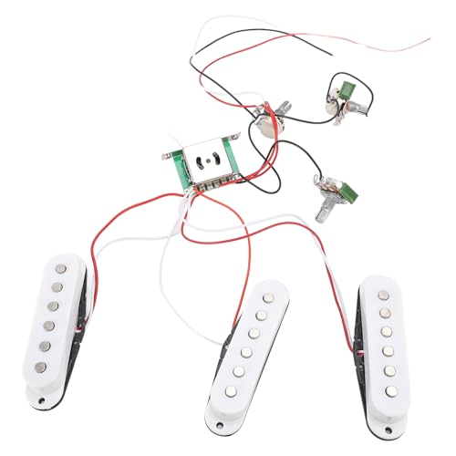 Micros de guitare électrique pré-câblés à bobine unique avec contrôle de timbre et volume précis
