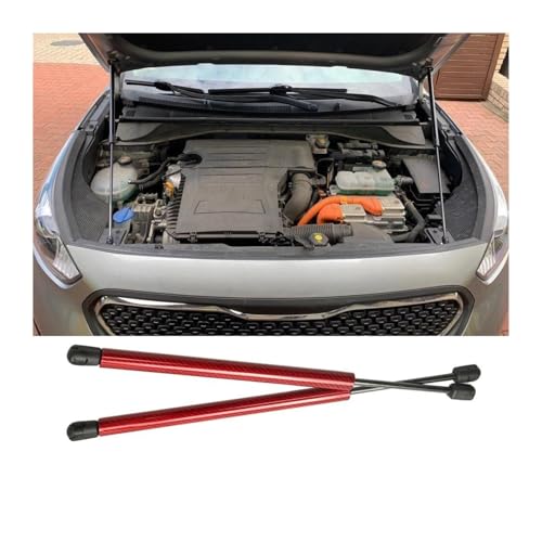Vérin de capot Kia Niro à double piston amortisseur carbone rouge