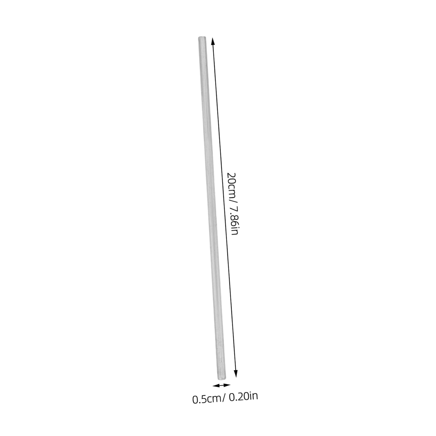 SOLUSTRE Aluminum Conductive Rods with Enhanced Compatibility for Heat Transfer 4pcs Silver Metal Science Fair Project Materials, for Classroom and Lab Experiments