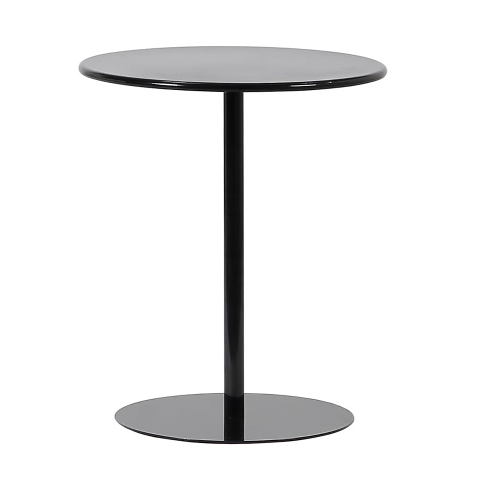 ASerZenith Bar Table, Black Round Pub/Coffee Tables With Metal Base, Bistro Dining Furniture For Home Kitchen Cocktail, Easy Assembly,2Pack-40X40X62Cm