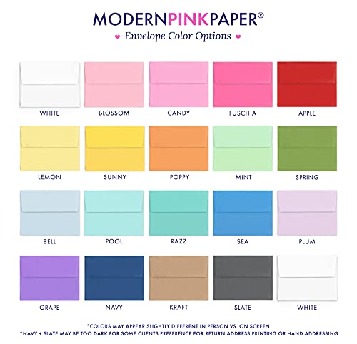 Modern Pink Paper 3 Letter Monogram Stationery Set For Men Or Women Flat Note Cards thumb #7