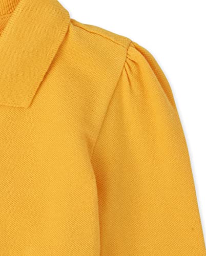 The Children's Place baby-girls and Toddler Girls Long Sleeve Ruffle Pique Polo