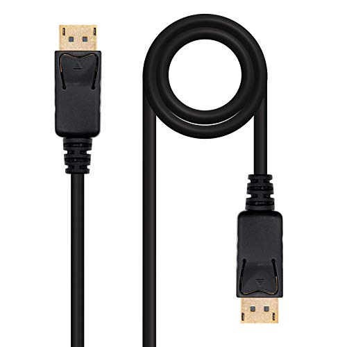 DISPLAYPORT Cable, DP/M-DP/M, Male-Male, (20 Pin), Black, 0.5 m