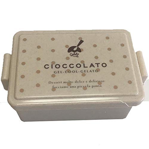 三好製作所 GEL-COOL ランチボックス スクエア Ⅼ ジェラート チョコ L 0101-0201