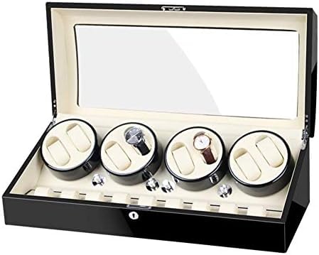 Mechanical Watch Shaker Automatic Watch Winder 8+9 Watch Winder Box with Quiet Motor Large Piano Finish Fit Lady Man Watches