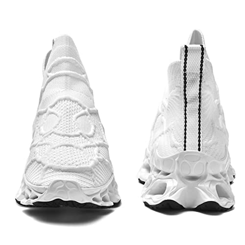 Image of Poramea Mens Slip on Loafers Walking Tennis Shoes Laceless Running Blade Sneakers Mesh Trail Jogging Casual Athletic