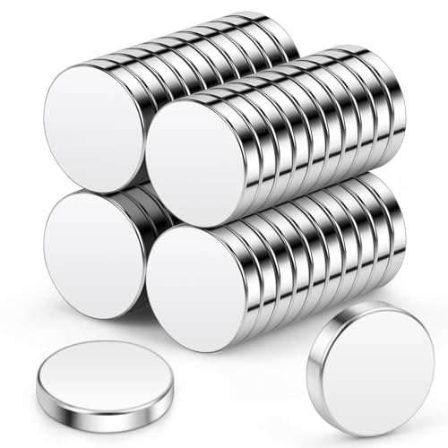 Imanes de neodimio Wukong 10x2mm | Paquete de 40 Mini imanes Extremadamente Fuertes, imanes Redondos pequeños para Tablero magnético, Tablero magnético, Nevera, Manualidades, Oficina, Cocina