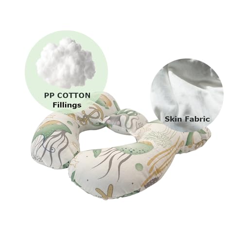 Travesseiros de pescoço para bebê, confortável para viagem, cabeça e pescoço, para carrinho de bebê,