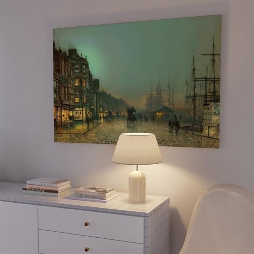 Toile Liverpool Lights Grimshaw cadre suspendu salon bureau