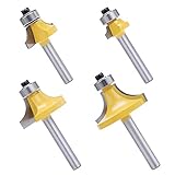 ✔️ Paket Enthalten: 4 Stück vielseitiger runder Fräser-Satz.