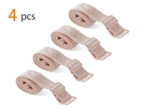 Image of uxcell 2 Pair 10 /12 /15 /18 /20mm Width Stretchable Shoulder Bra Straps Adjustable Elastic Straps for Women